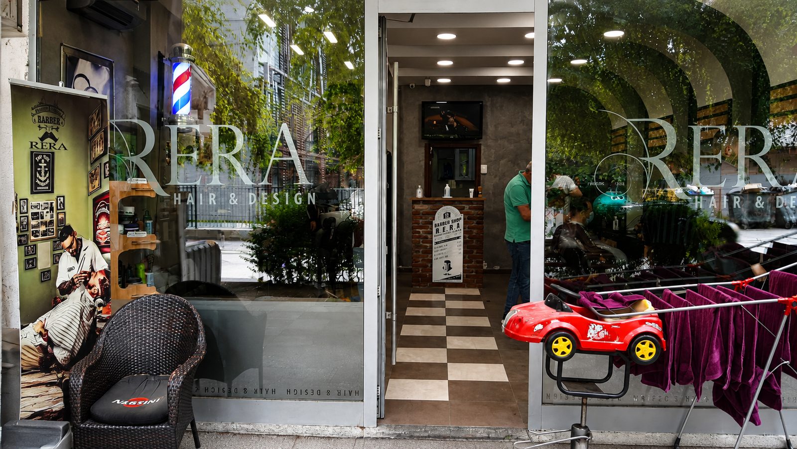 Rera Hair & Design storefront, Kapištec