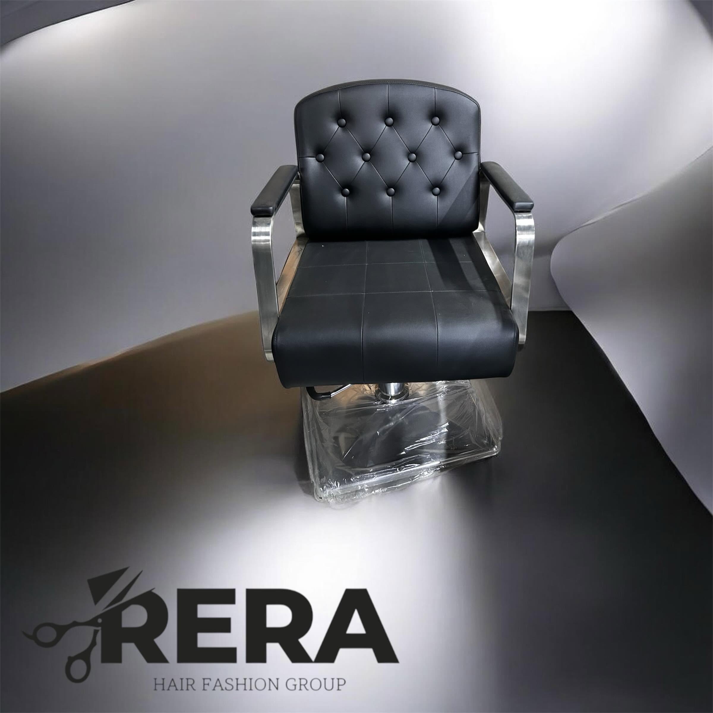 Classic tufted barber chair
